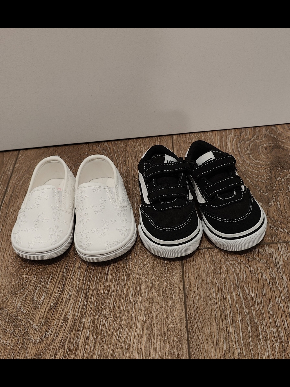 Twin Pack Vans Brooklyn Sneakers And Carter's Floral Eyelet Slip On Shoes